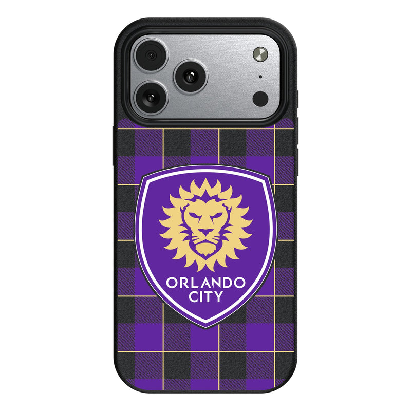 Orlando City Soccer Club Plaid iPhone MagSafe Compatible Phone Case for Apple iPhone