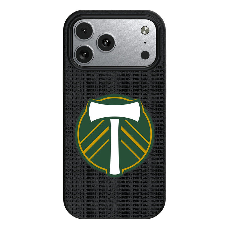 Portland Timbers Text Backdrop iPhone MagSafe Compatible Phone Case for Apple iPhone