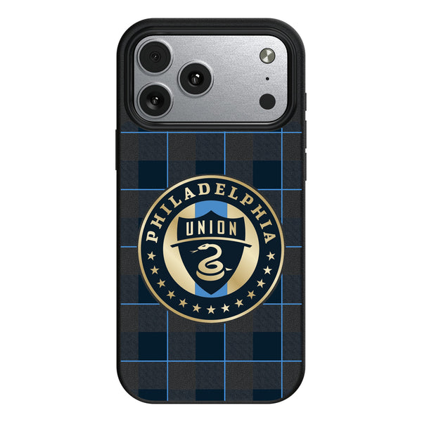 Philadelphia Union Plaid iPhone MagSafe Compatible Phone Case for Apple iPhone