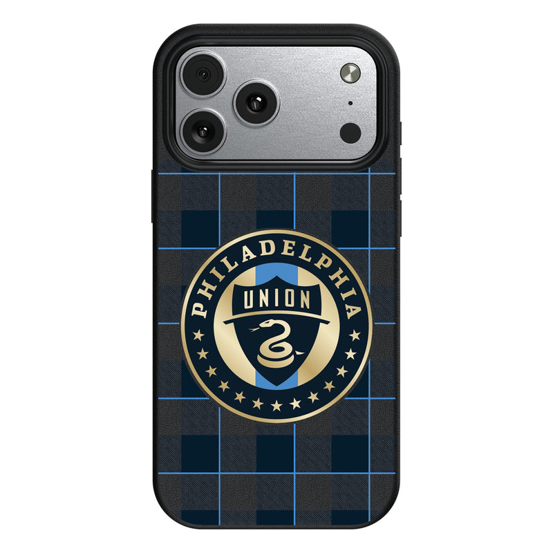 Philadelphia Union Plaid iPhone MagSafe Compatible Phone Case for Apple iPhone