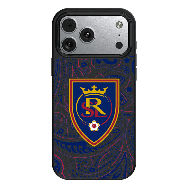 Real Salt Lake Paisley iPhone MagSafe Compatible Phone Case for Apple iPhone
