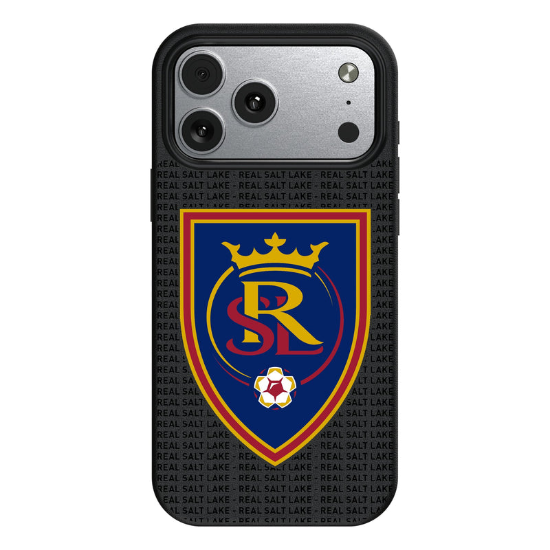 Real Salt Lake Text Backdrop iPhone MagSafe Compatible Phone Case for Apple iPhone