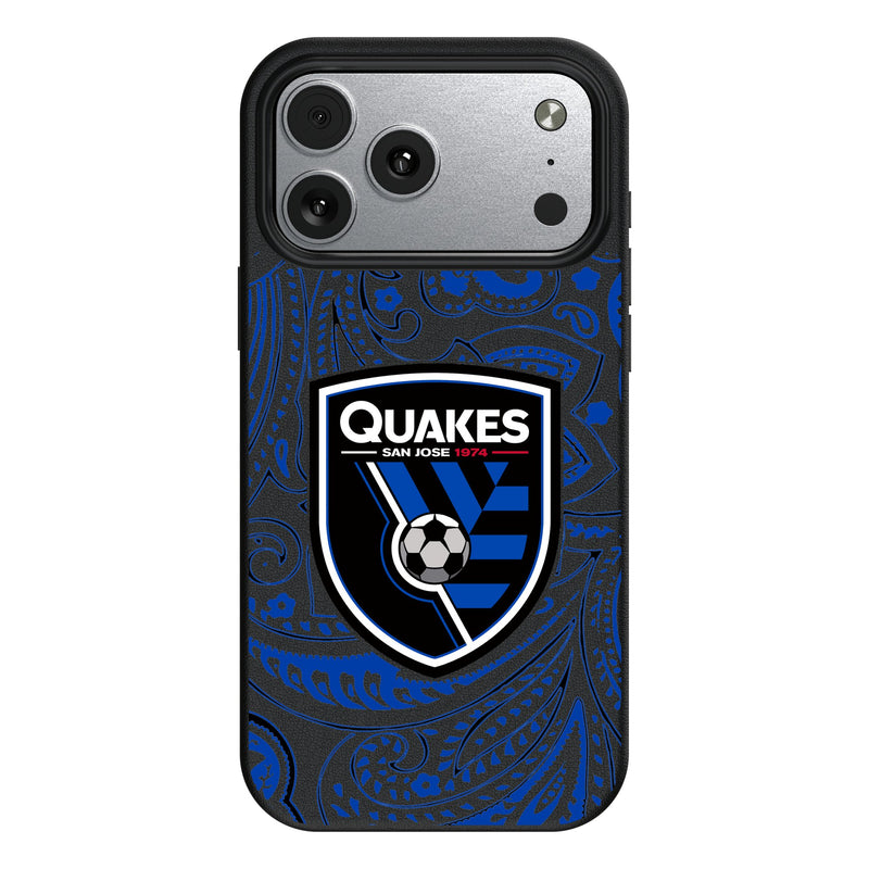 San Jose Earthquakes Paisley iPhone MagSafe Compatible Phone Case for Apple iPhone