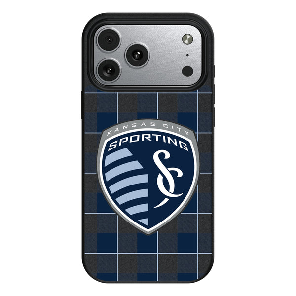 Sporting Kansas City Plaid iPhone MagSafe Compatible Phone Case for Apple iPhone