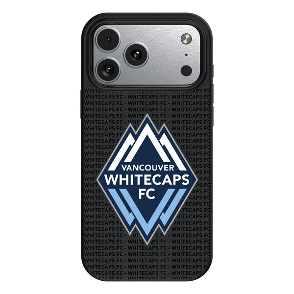 Vancouver Whitecaps Text Backdrop iPhone MagSafe Compatible Phone Case for Apple iPhone