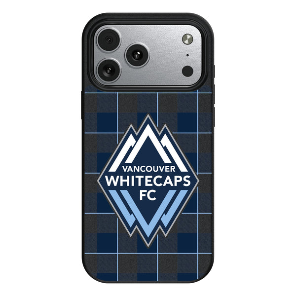 Vancouver Whitecaps Plaid iPhone MagSafe Compatible Phone Case for Apple iPhone