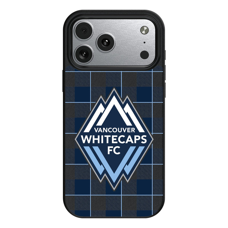 Vancouver Whitecaps Plaid iPhone MagSafe Compatible Phone Case for Apple iPhone