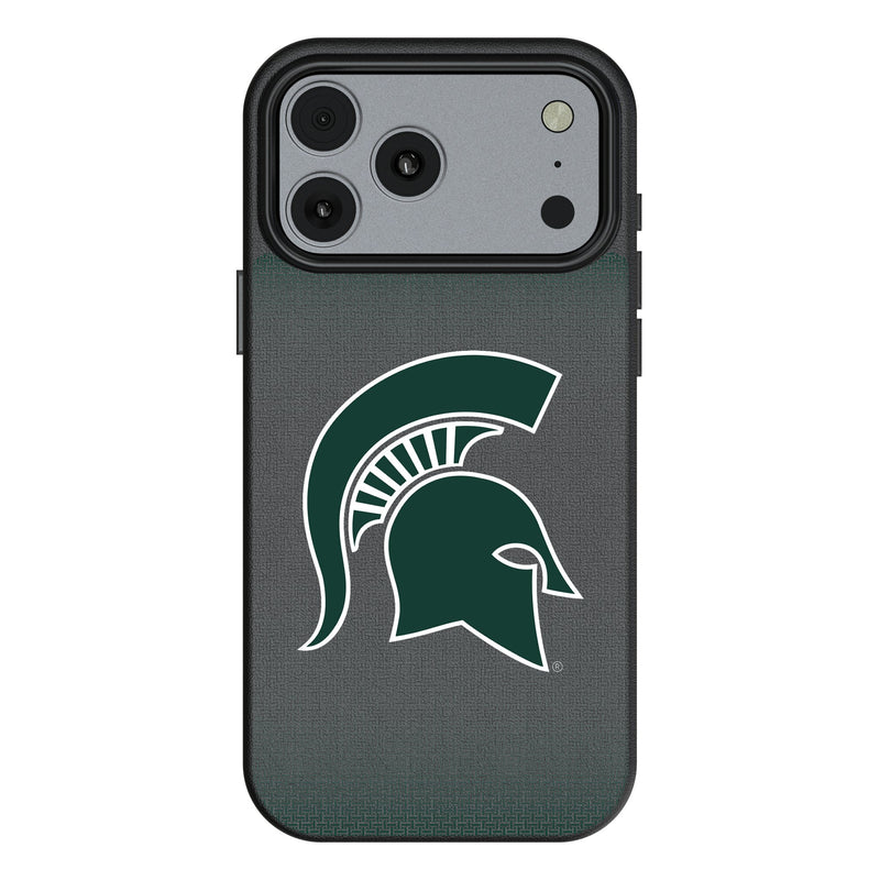 Michigan State University Spartans Linen iPhone MagSafe Compatible Phone Case for Apple iPhone