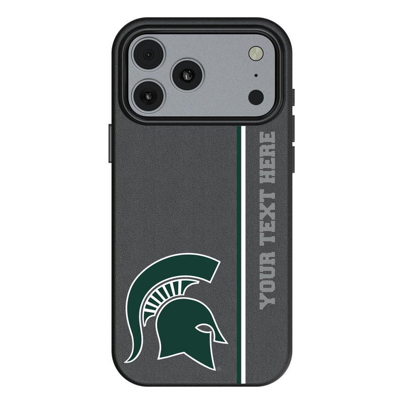 Michigan State University Spartans Personalized Sidebard iPhone MagSafe Compatible Phone Case for Apple iPhone