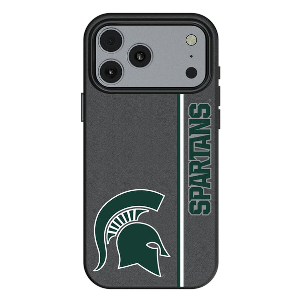 Michigan State University Spartans Sidebar iPhone MagSafe Compatible Phone Case for Apple iPhone