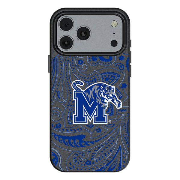 University of Memphis Tigers Paisley iPhone MagSafe Compatible Phone Case for Apple iPhone