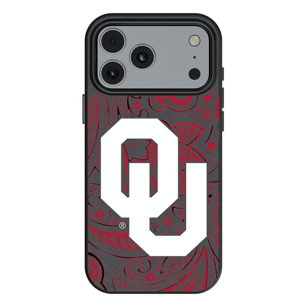 University of Oklahoma Sooners Paisley iPhone MagSafe Compatible Phone Case for Apple iPhone
