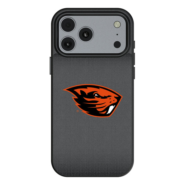 Oregon State University Beavers Linen iPhone MagSafe Compatible Phone Case for Apple iPhone