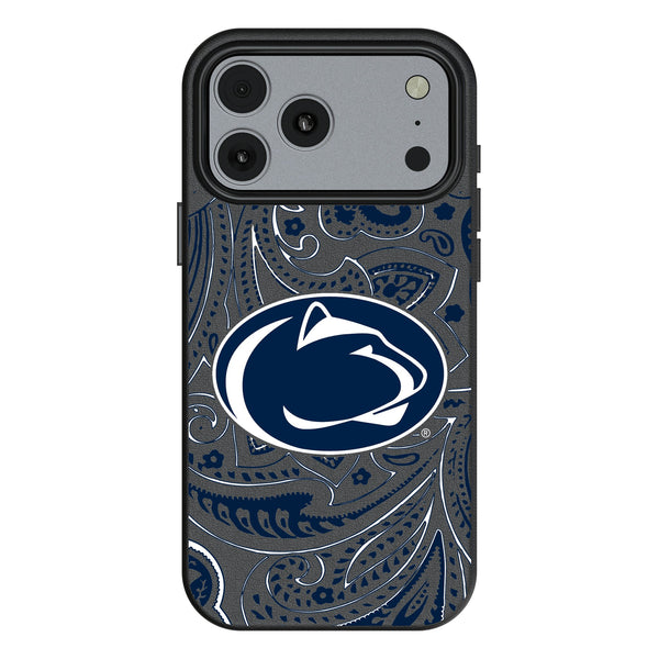 Pennsylvania State University Nittany Lions Paisley iPhone MagSafe Compatible Phone Case for Apple iPhone