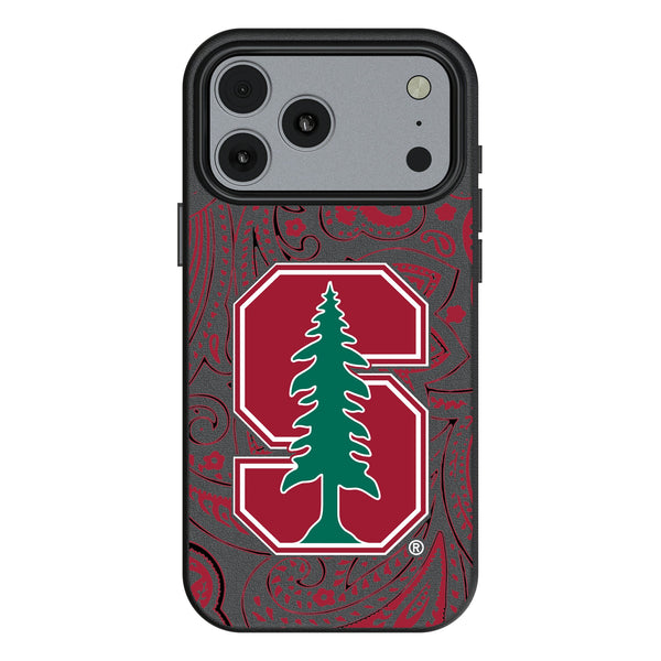 Stanford University Cardinal Paisley iPhone MagSafe Compatible Phone Case for Apple iPhone