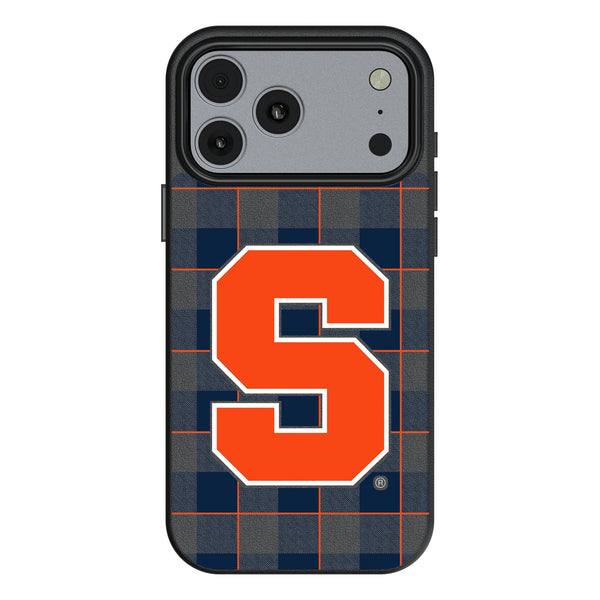 Syracuse University Orange Plaid iPhone MagSafe Compatible Phone Case for Apple iPhone