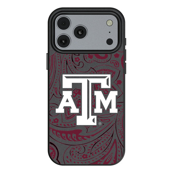 Texas A&M University Aggies Paisley iPhone MagSafe Compatible Phone Case for Apple iPhone