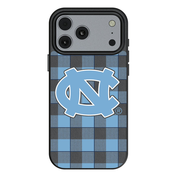 University of North Carolina Tar Heels Plaid iPhone MagSafe Compatible Phone Case for Apple iPhone