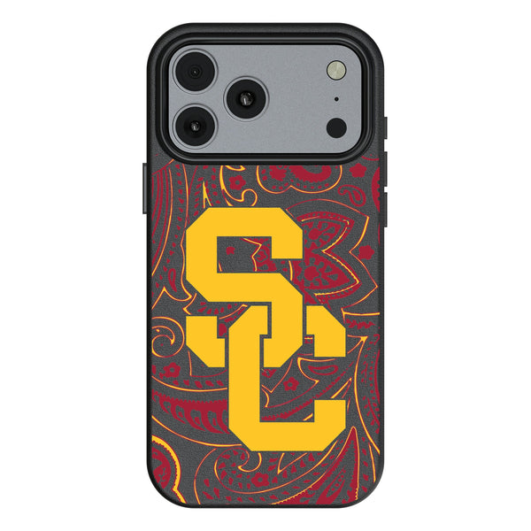 University of Southern California Trojans Paisley iPhone MagSafe Compatible Phone Case for Apple iPhone