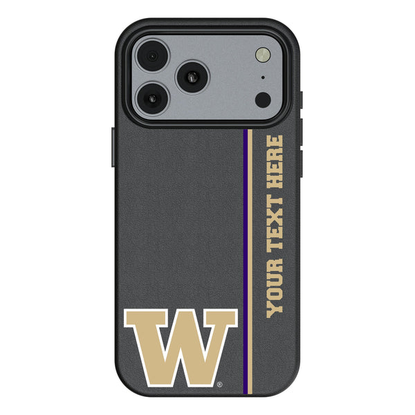 University of Washington Huskies Personalized Sidebard iPhone MagSafe Compatible Phone Case for Apple iPhone