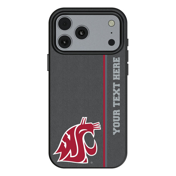 Washington State University Cougars Personalized Sidebard iPhone MagSafe Compatible Phone Case for Apple iPhone