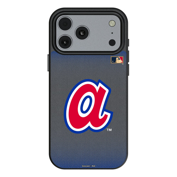 Atlanta Braves 1972-1980 - Cooperstown Collection Linen iPhone MagSafe Compatible Phone Case for Apple iPhone