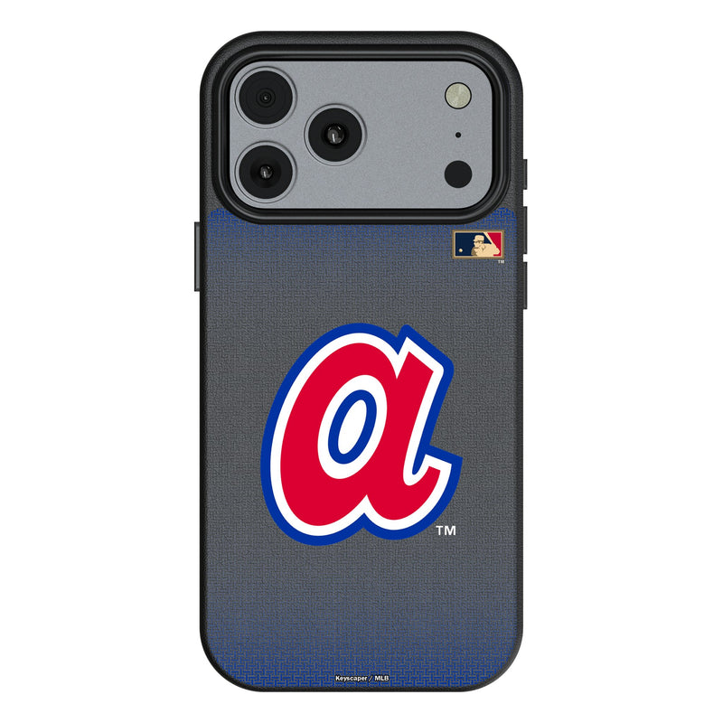 Atlanta Braves 1972-1980 - Cooperstown Collection Linen iPhone MagSafe Compatible Phone Case for Apple iPhone