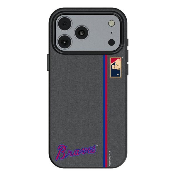 Atlanta Braves Home 2012 - Cooperstown Collection Sidebar iPhone MagSafe Compatible Phone Case for Apple iPhone