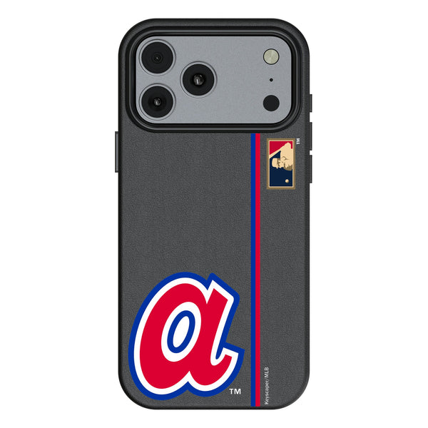 Atlanta Braves 1972-1980 - Cooperstown Collection Sidebar iPhone MagSafe Compatible Phone Case for Apple iPhone