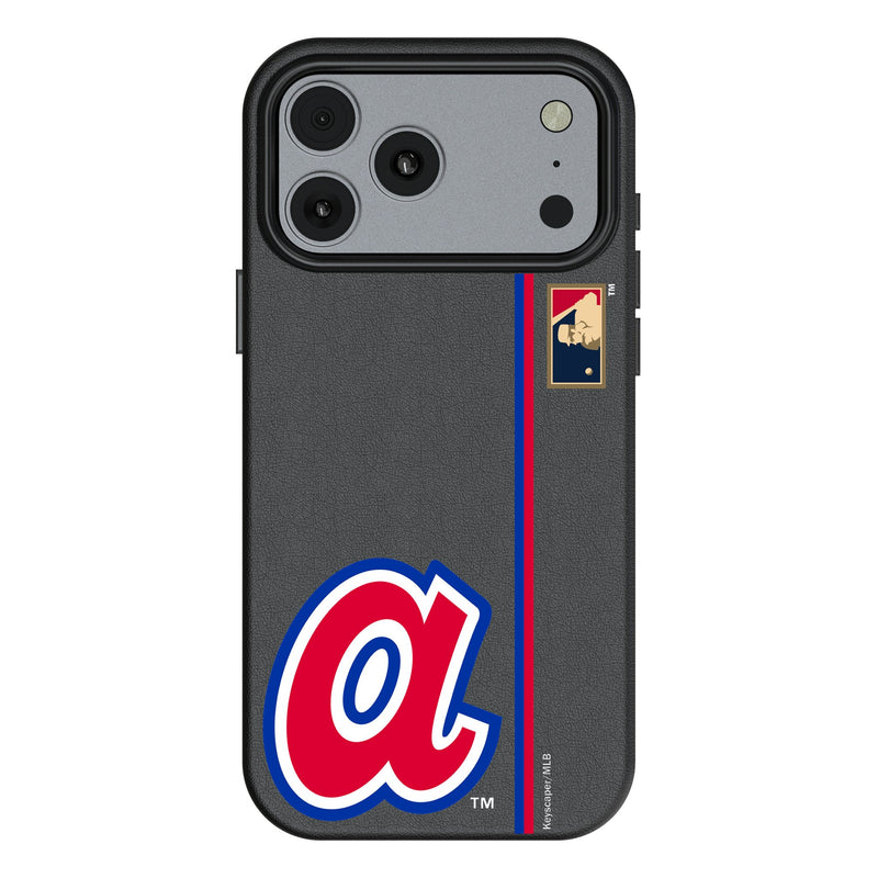 Atlanta Braves 1972-1980 - Cooperstown Collection Sidebar iPhone MagSafe Compatible Phone Case for Apple iPhone