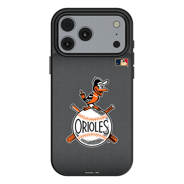 Baltimore Orioles 1954-1963 - Cooperstown Collection Linen iPhone MagSafe Compatible Phone Case for Apple iPhone