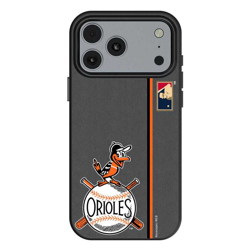 Baltimore Orioles 1954-1963 - Cooperstown Collection Sidebar iPhone MagSafe Compatible Phone Case for Apple iPhone