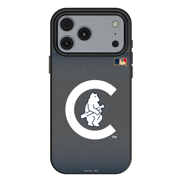 Chicago Cubs 1911-1912 - Cooperstown Collection Linen iPhone MagSafe Compatible Phone Case for Apple iPhone