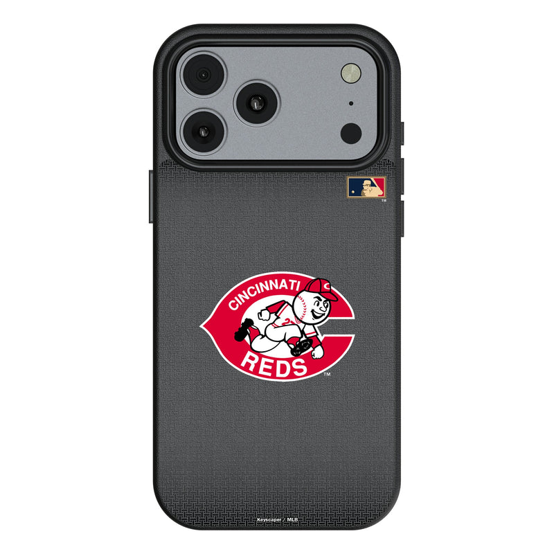 Cincinnati Reds 1974-1992 - Cooperstown Collection Linen iPhone MagSafe Compatible Phone Case for Apple iPhone