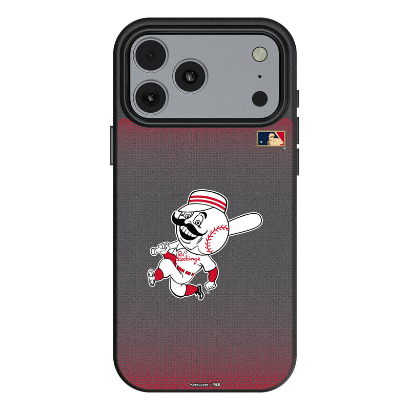 Cincinnati Reds 1953-1967 - Cooperstown Collection Linen iPhone MagSafe Compatible Phone Case for Apple iPhone