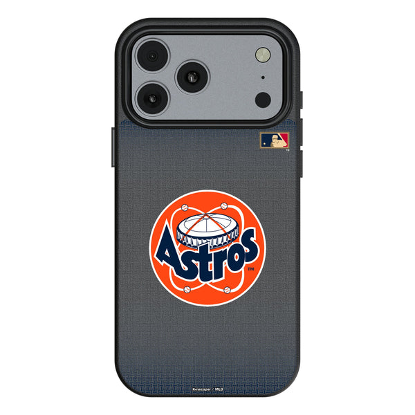 Houston Astros 1977-1993 - Cooperstown Collection Linen iPhone MagSafe Compatible Phone Case for Apple iPhone