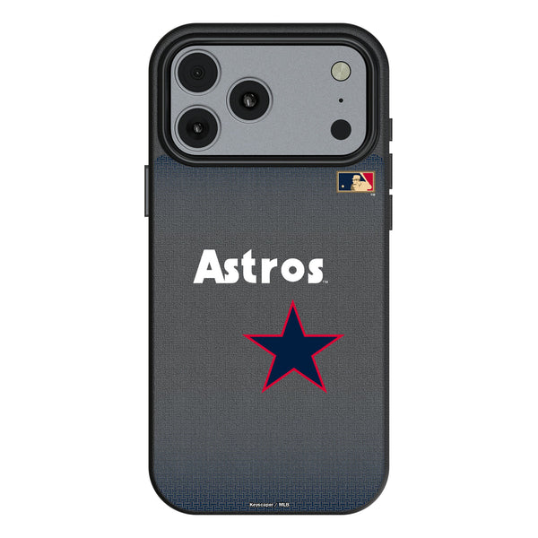 Houston Astros 1975-1981 - Cooperstown Collection Linen iPhone MagSafe Compatible Phone Case for Apple iPhone