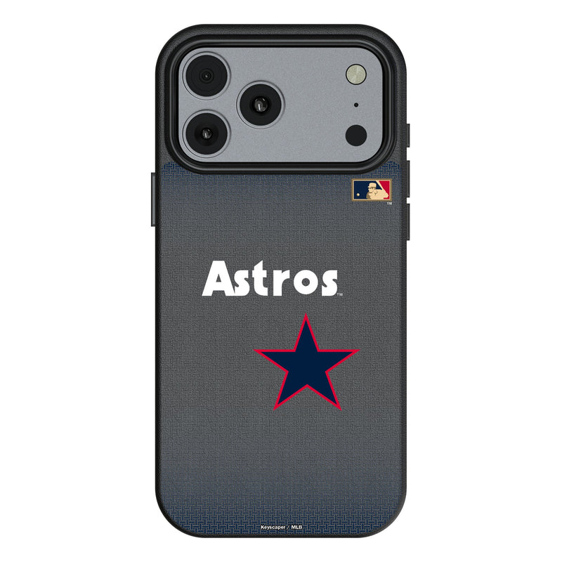 Houston Astros 1975-1981 - Cooperstown Collection Linen iPhone MagSafe Compatible Phone Case for Apple iPhone