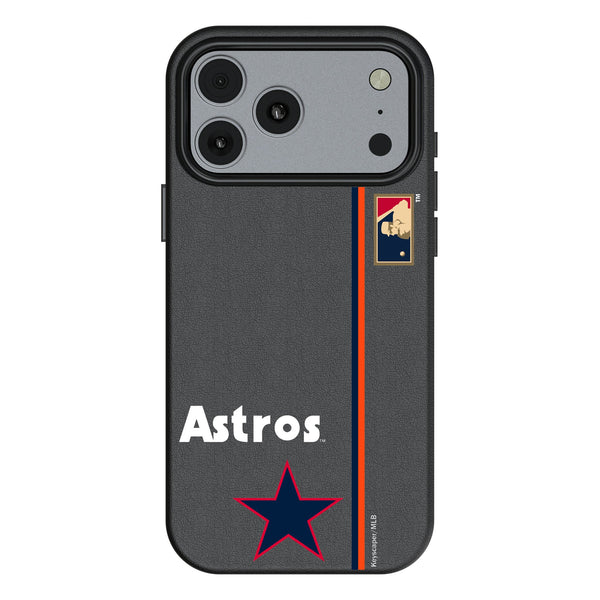 Houston Astros 1975-1981 - Cooperstown Collection Sidebar iPhone MagSafe Compatible Phone Case for Apple iPhone