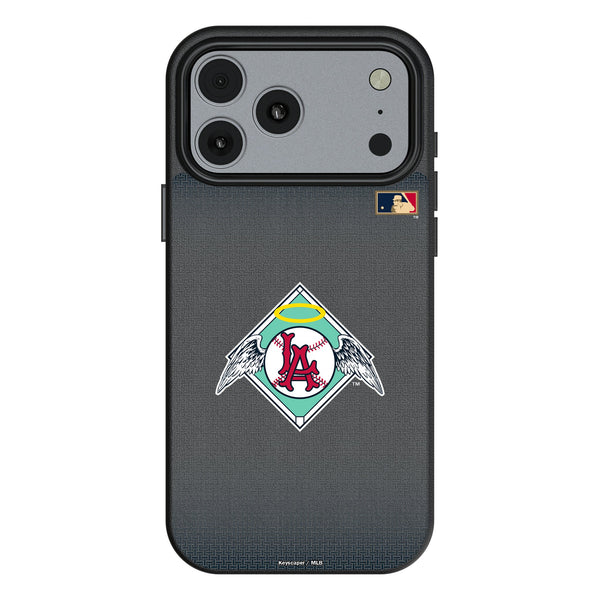 LA Angels 1961-1965 - Cooperstown Collection Linen iPhone MagSafe Compatible Phone Case for Apple iPhone