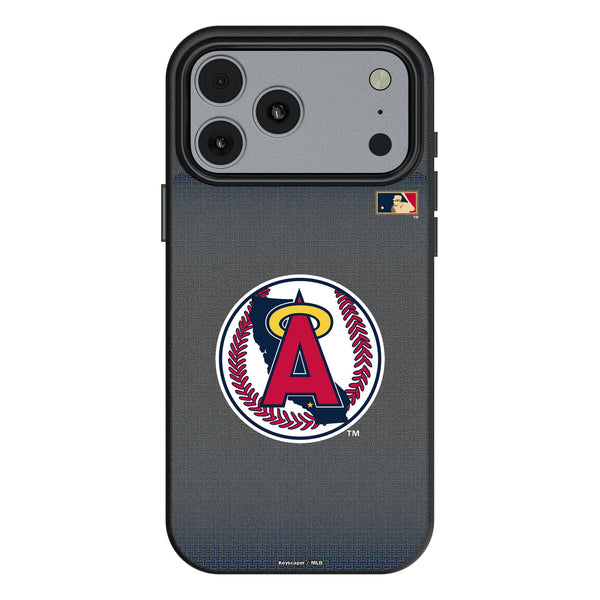 LA Angels 1986-1992 - Cooperstown Collection Linen iPhone MagSafe Compatible Phone Case for Apple iPhone
