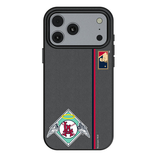 LA Angels 1961-1965 - Cooperstown Collection Sidebar iPhone MagSafe Compatible Phone Case for Apple iPhone