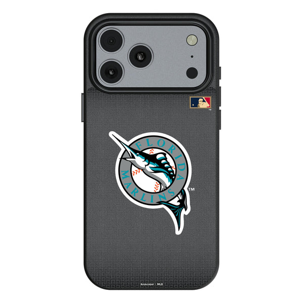 Miami Marlins 1993-2011 - Cooperstown Collection Linen iPhone MagSafe Compatible Phone Case for Apple iPhone