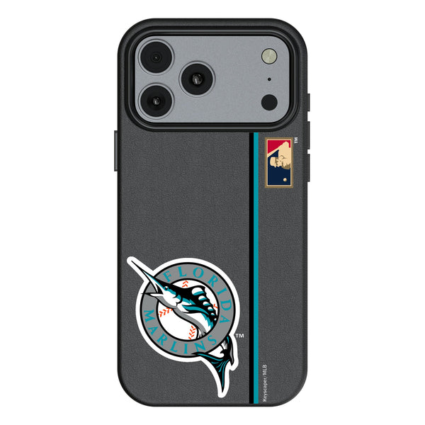 Miami Marlins 1993-2011 - Cooperstown Collection Sidebar iPhone MagSafe Compatible Phone Case for Apple iPhone