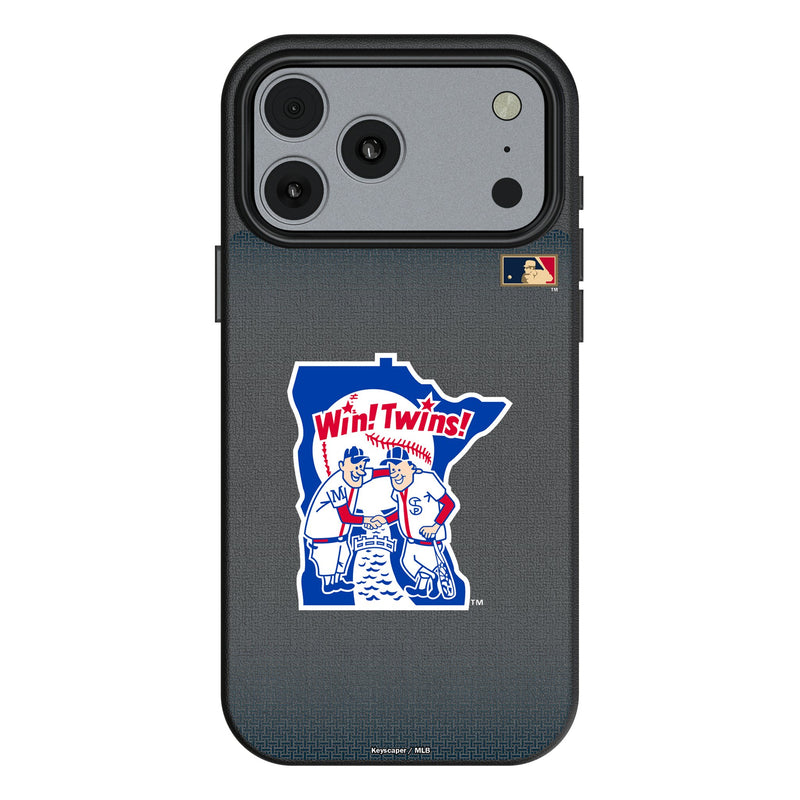 Minnesota Twins 1976-1986 - Cooperstown Collection Linen iPhone MagSafe Compatible Phone Case for Apple iPhone