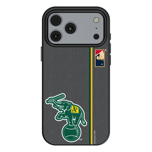 Oakland As Home 1988 - Cooperstown Collection Sidebar iPhone MagSafe Compatible Phone Case for Apple iPhone
