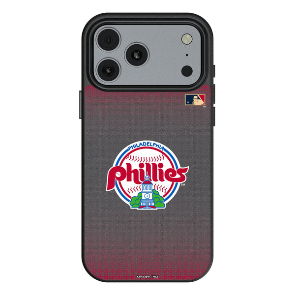 Philadelphia Phillies 1984-1991 - Cooperstown Collection Linen iPhone MagSafe Compatible Phone Case for Apple iPhone
