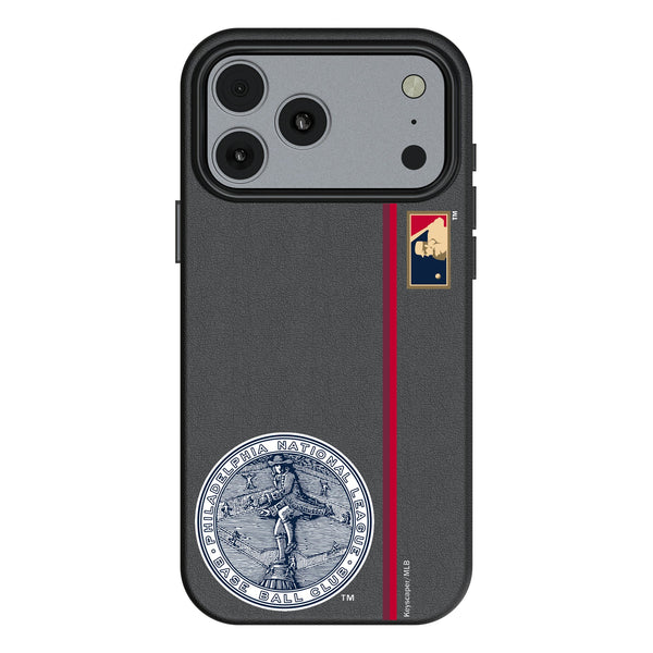 Philadelphia Phillies 1915-1943 - Cooperstown Collection Sidebar iPhone MagSafe Compatible Phone Case for Apple iPhone
