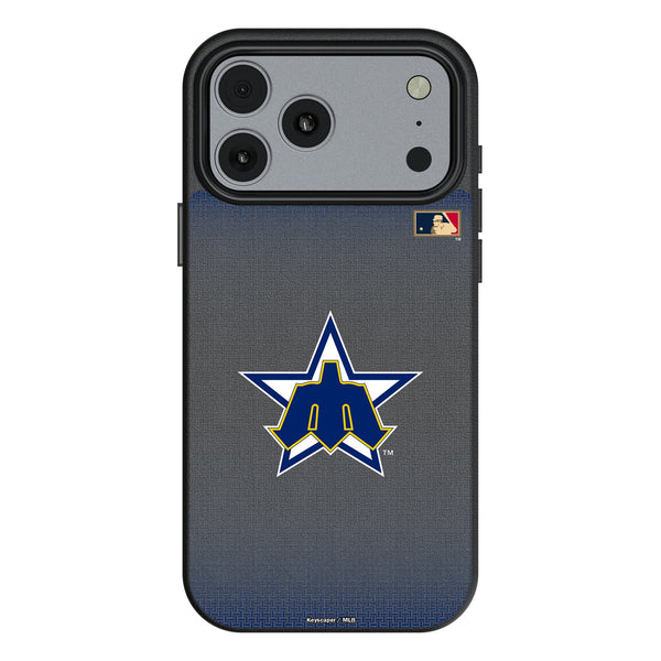 Seattle Mariners 1981-1986 - Cooperstown Collection Linen iPhone MagSafe Compatible Phone Case for Apple iPhone