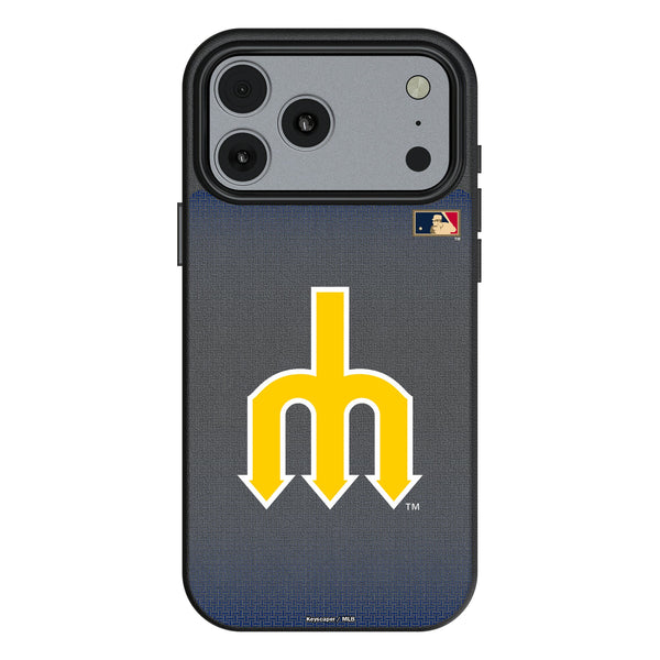 Seattle Mariners 1977-1980 - Cooperstown Collection Linen iPhone MagSafe Compatible Phone Case for Apple iPhone